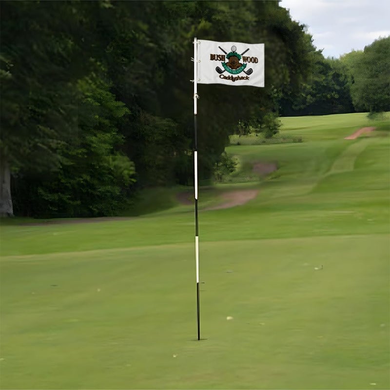 2BUT Standard Bushwood Country Club .Golf Pin Flag Practic Putting Green Golf Flag For Backyard Garden Double-Sewn 600D Nylon Miniature Pin Flag (BWD 20"X13" Grommet) - Image 5